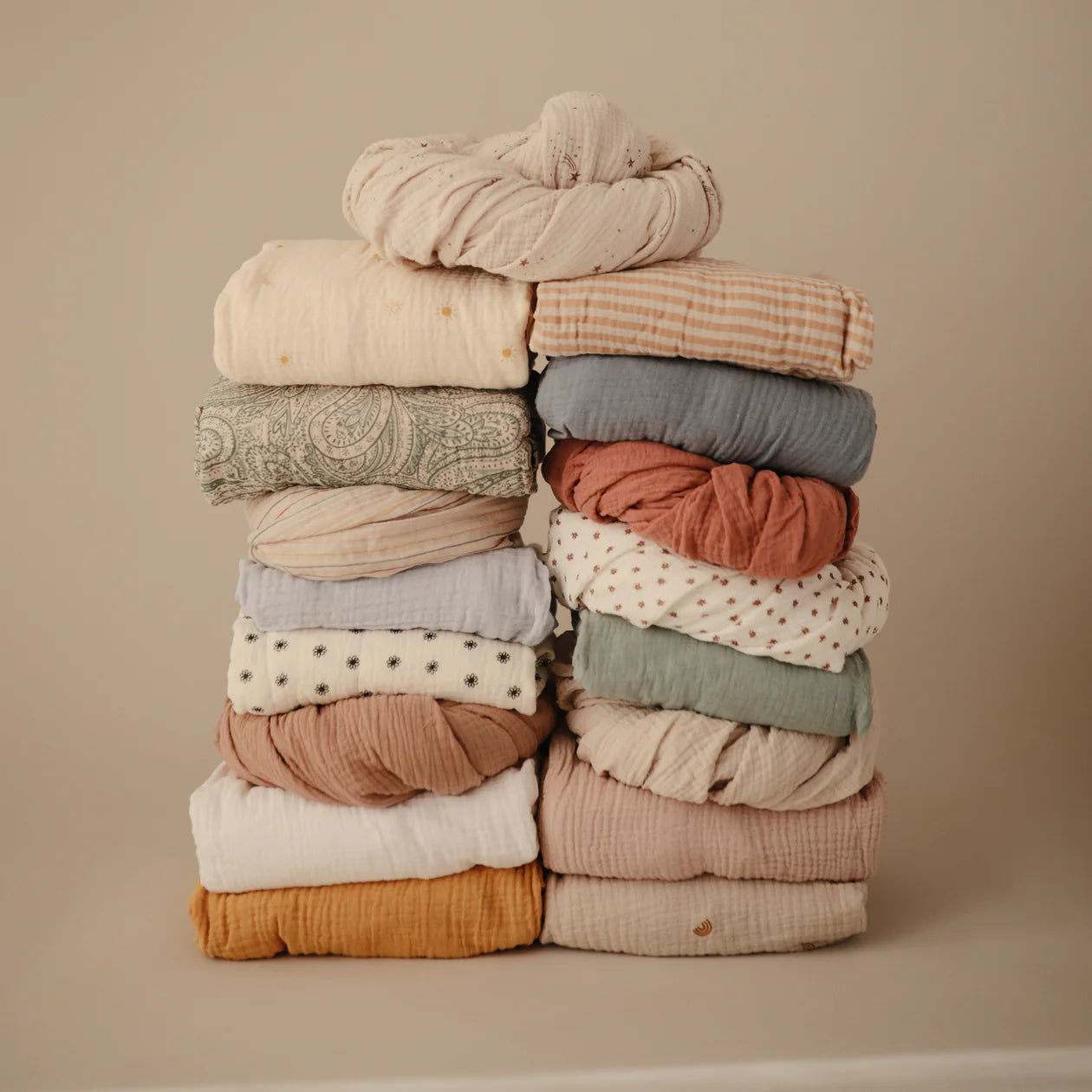 Extra Soft Muslin Crib Sheet || Fall Yellow