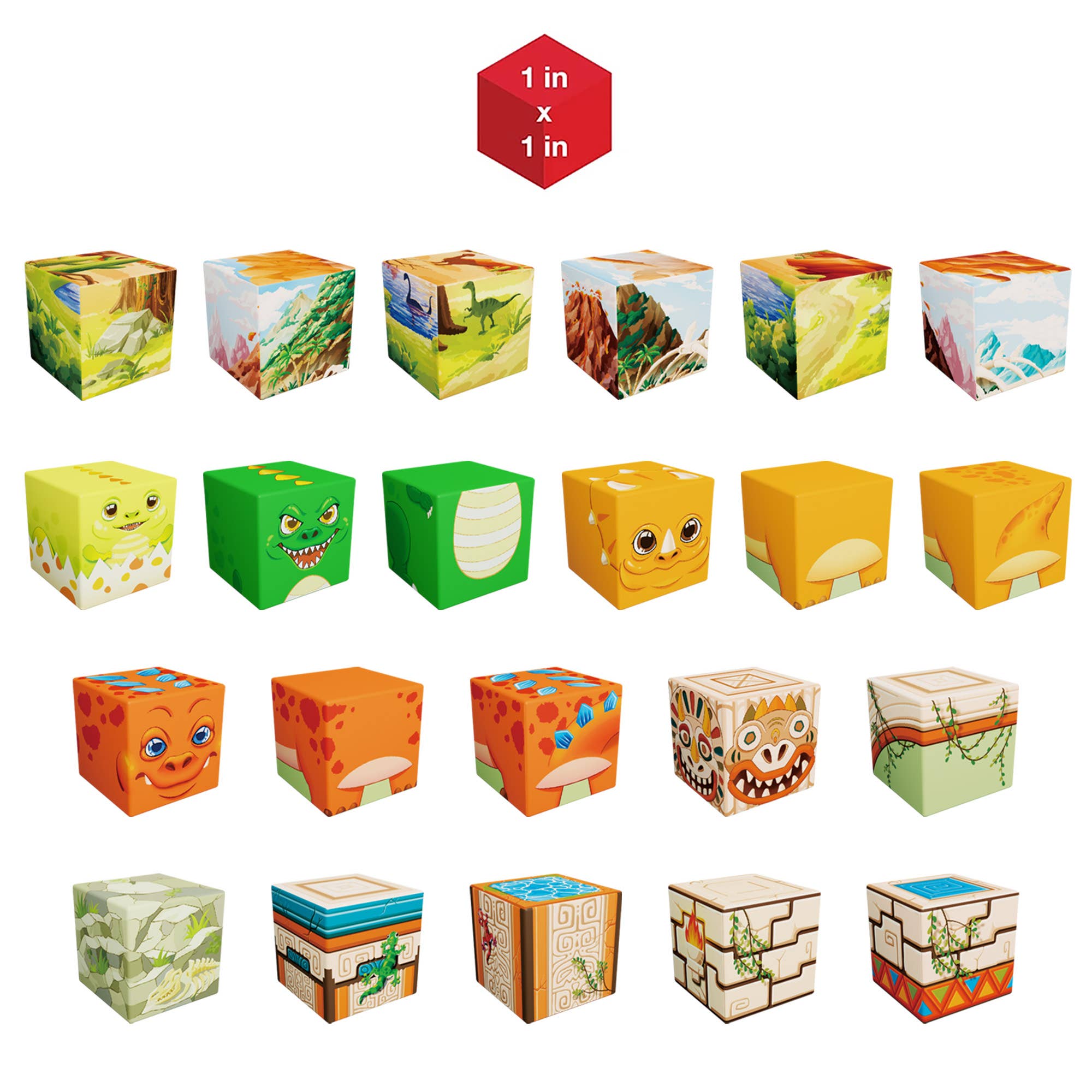 Magnet Cube Dinosaur World Mix & Match Building Block