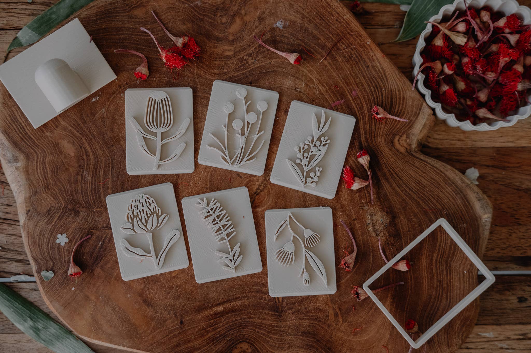 Native Flower Playdough Stamp Set