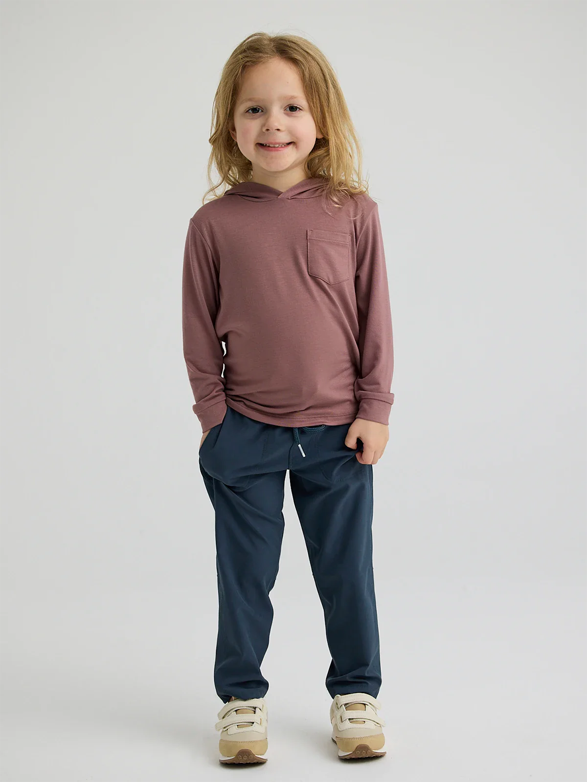Boy's Bamboo Shade Hoodie || Fig - Toddler