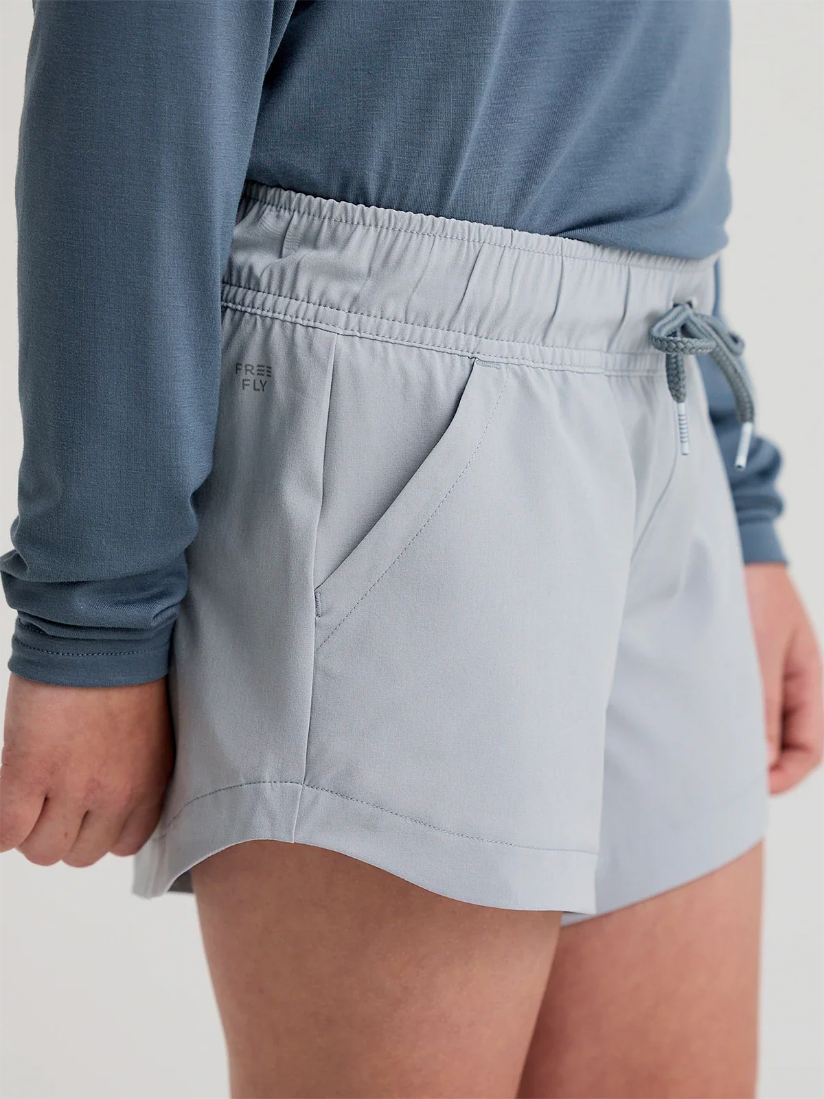 Girls' Pull-On Breeze Short || Aspen Grey - Youth
