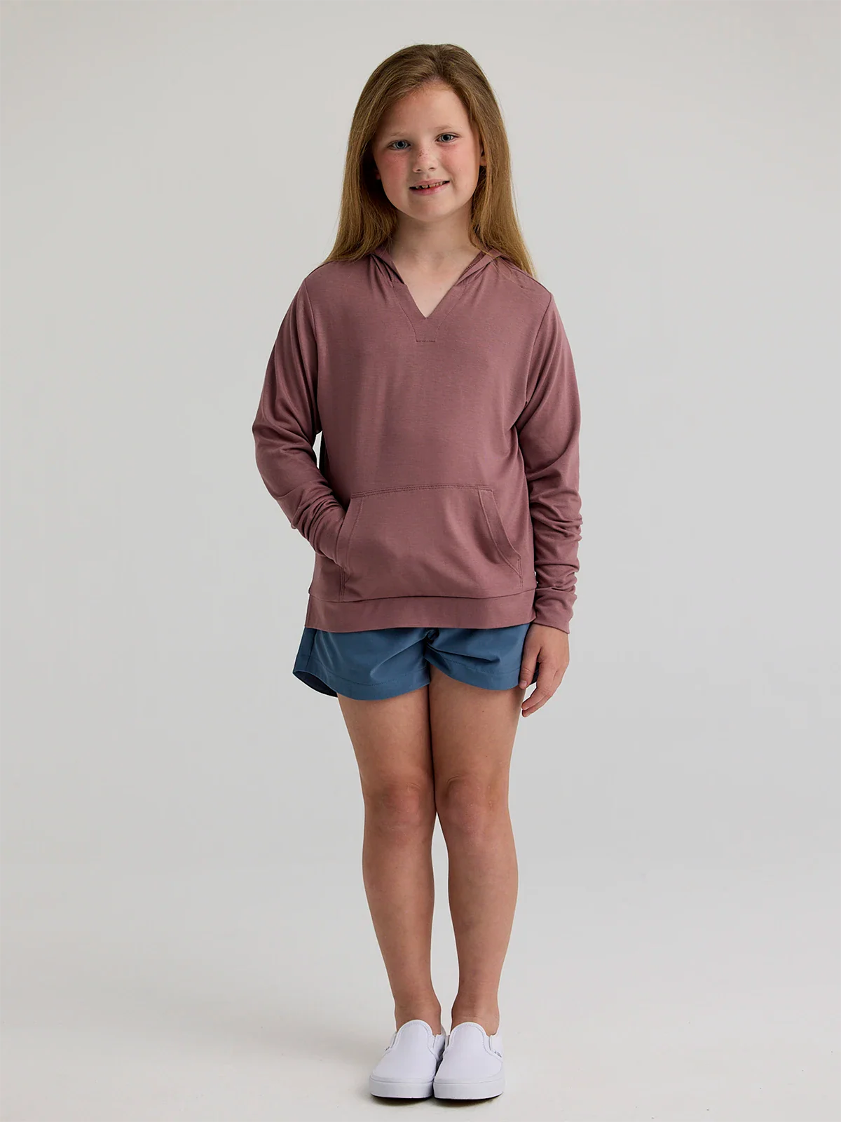 Girls' Bamboo Shade Hoodie || Fig (Youth)