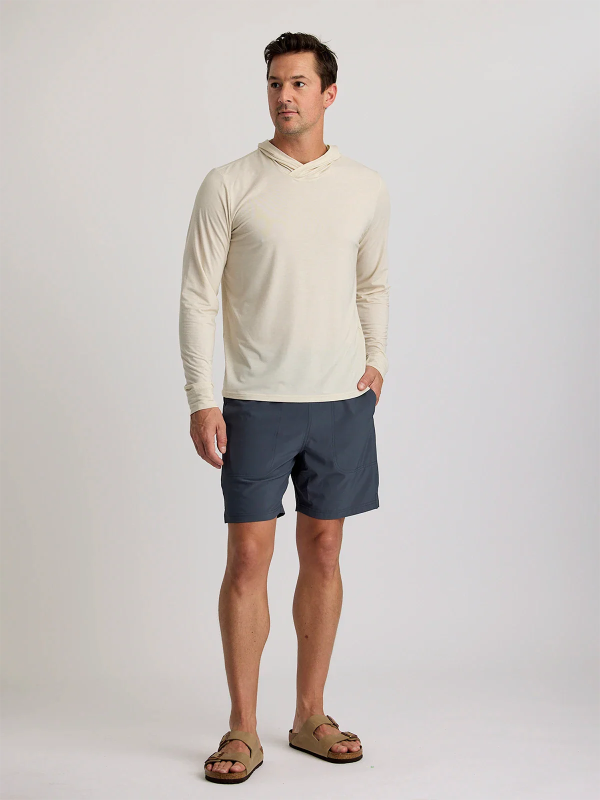 Men's Elevate Lightweight Hoodie || Heather Birch