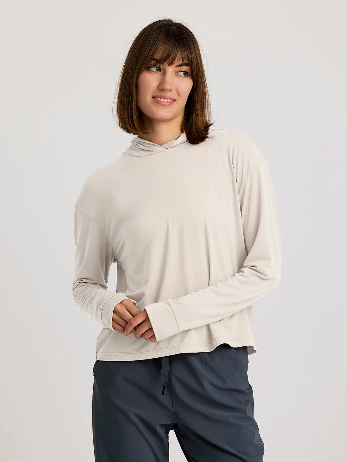 Women's Elevate Lightweight Hoodie || Heather Birch