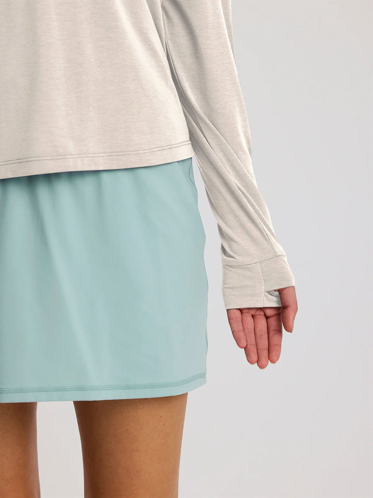 Women's Elevate Lightweight Hoodie || Heather Birch