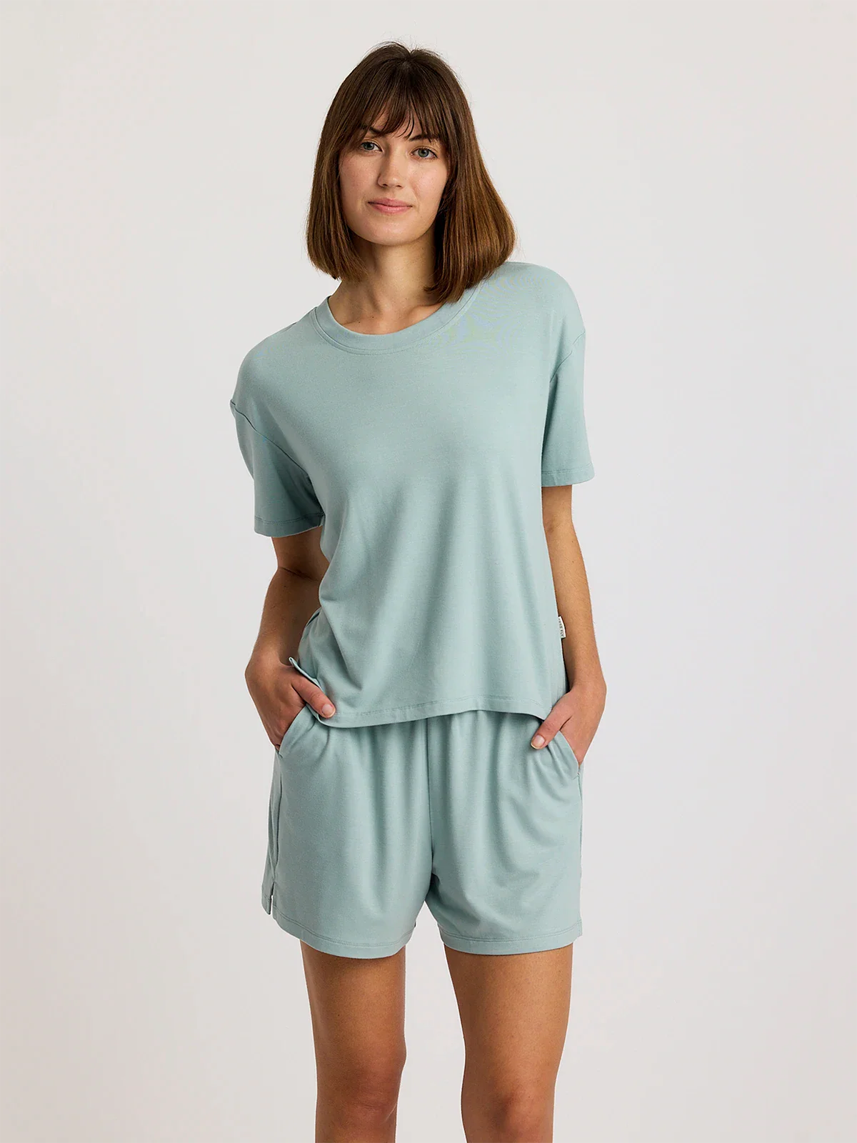Women's Bamboo Flex Sunday Tee || Ocean Mist