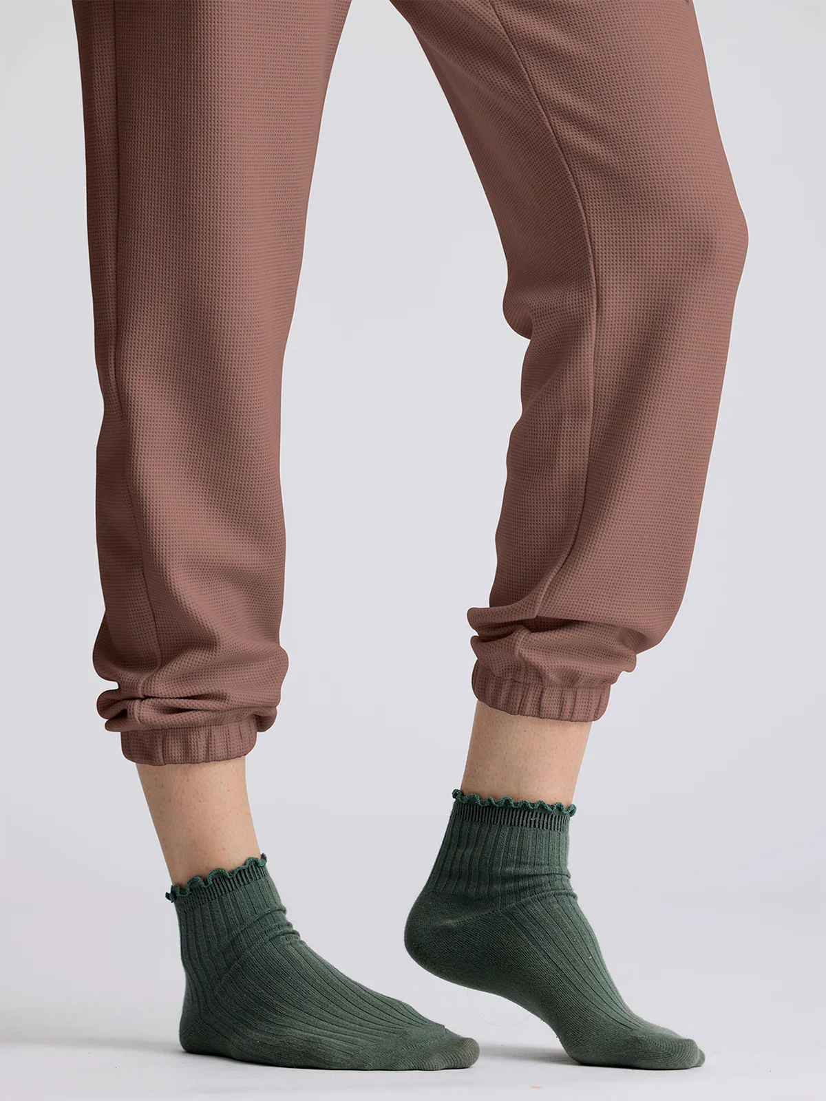 Women's Waffle Jogger || Fig