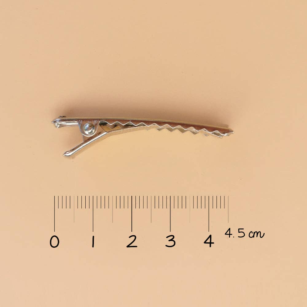 4 heart hair clip - Fluo