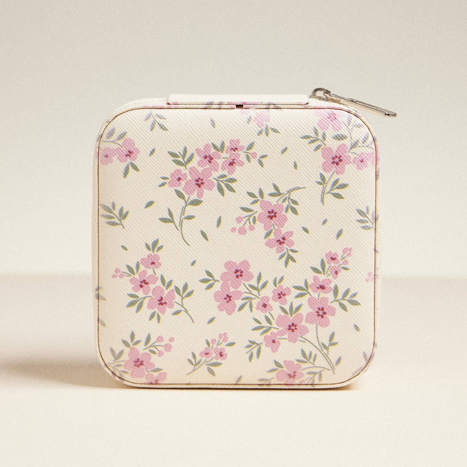 Pink Ditsy Travel Jewelry Box