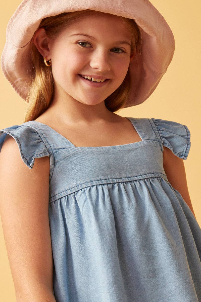 Sky Ruffle Top - LAST ONE XL