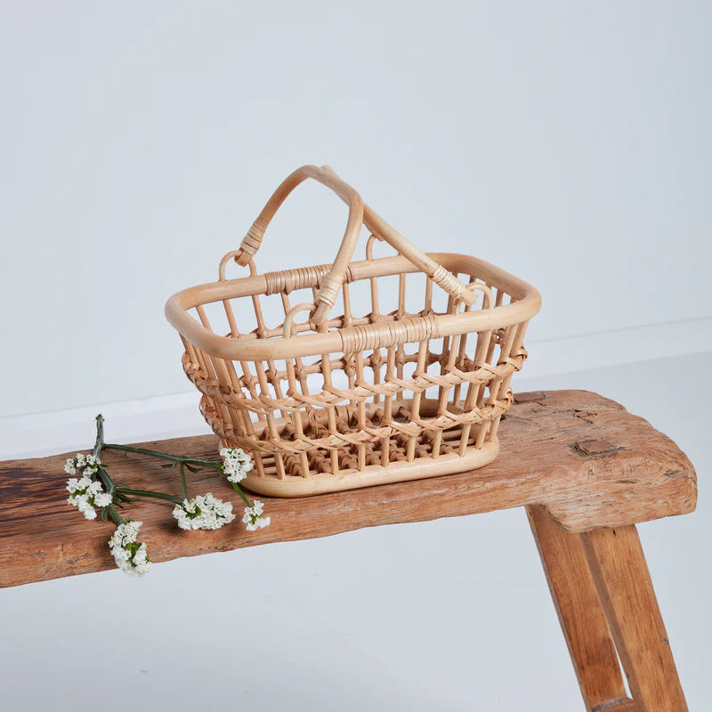 Rattan Tarry Basket || Wheat
