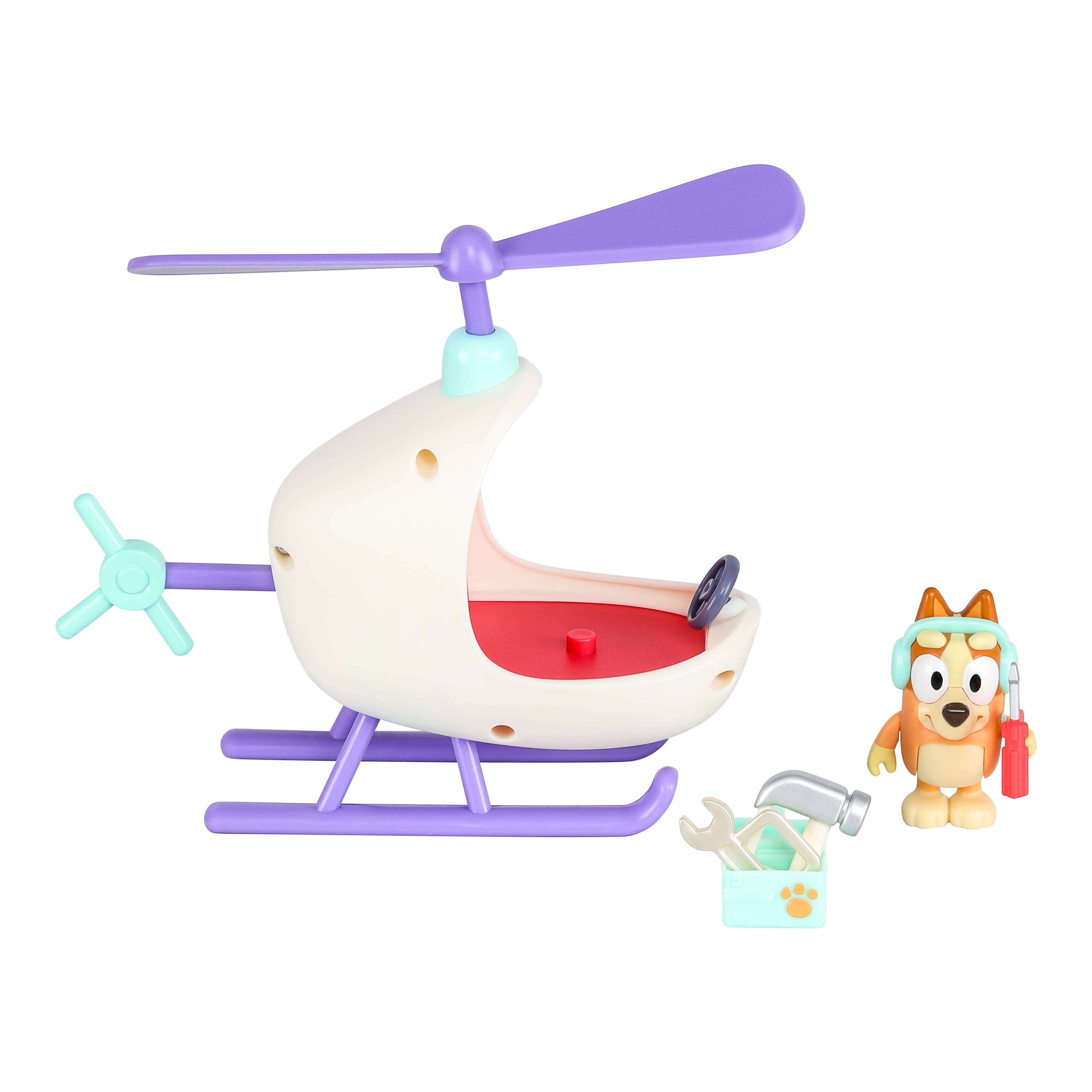 Helicopter & Bingo Figure Set
