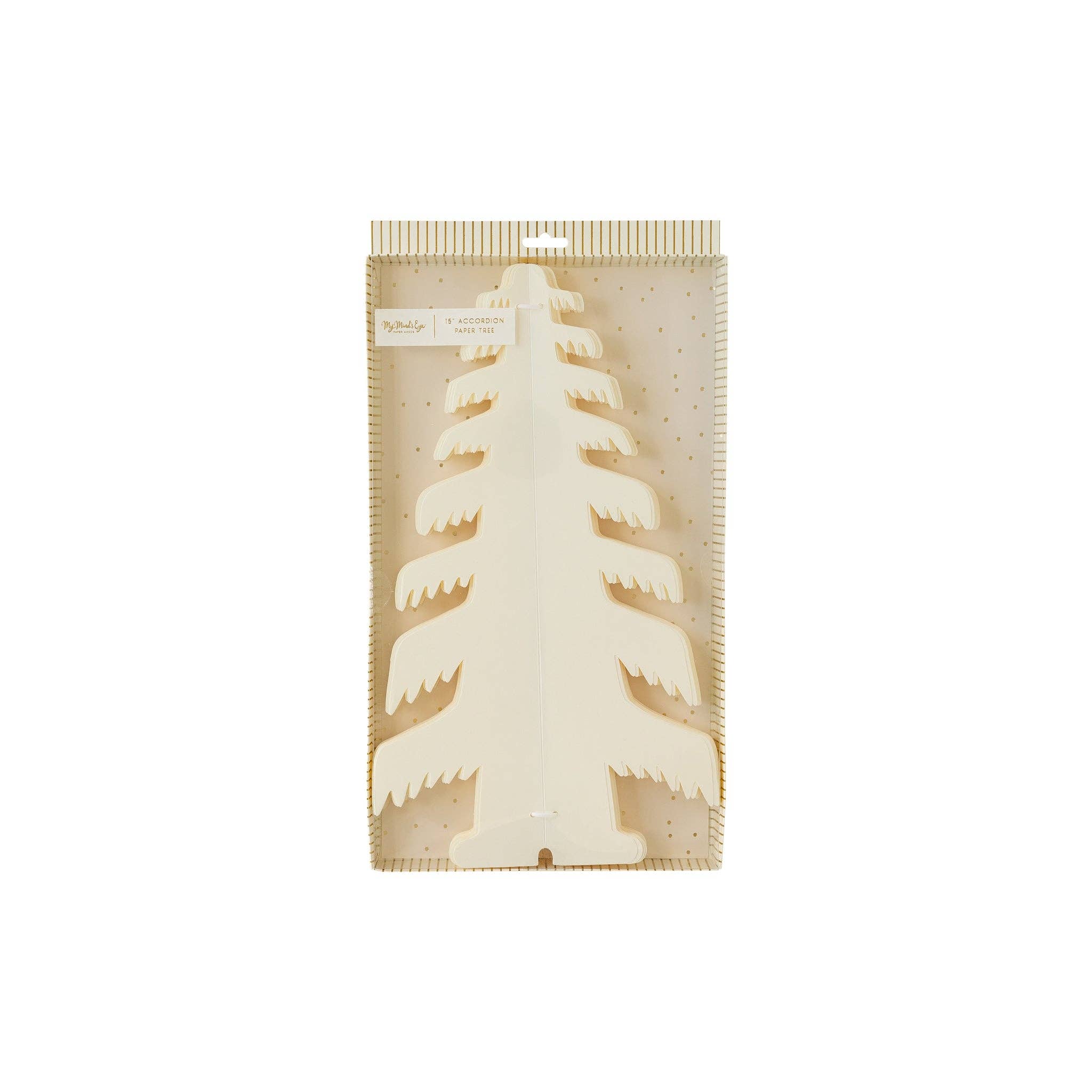 Golden Holiday Large Paper Tree Decor