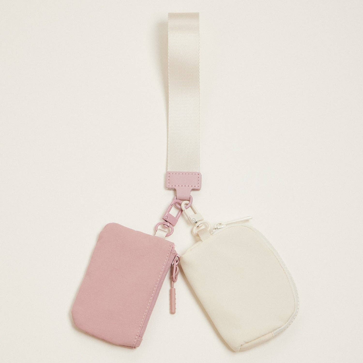 Dual Purse Wristlet || Pink