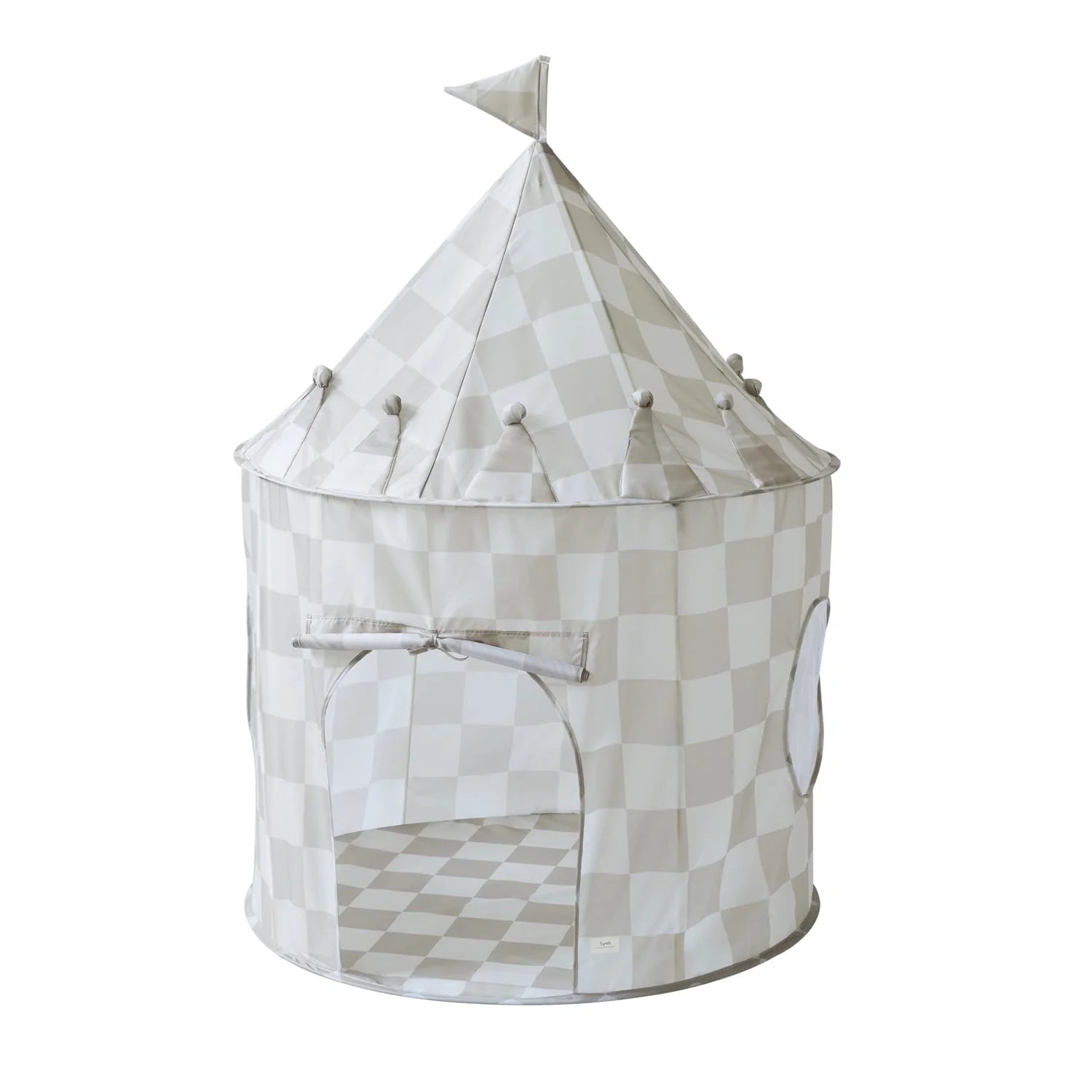 Play Tent Castle || Checkerboard Beige