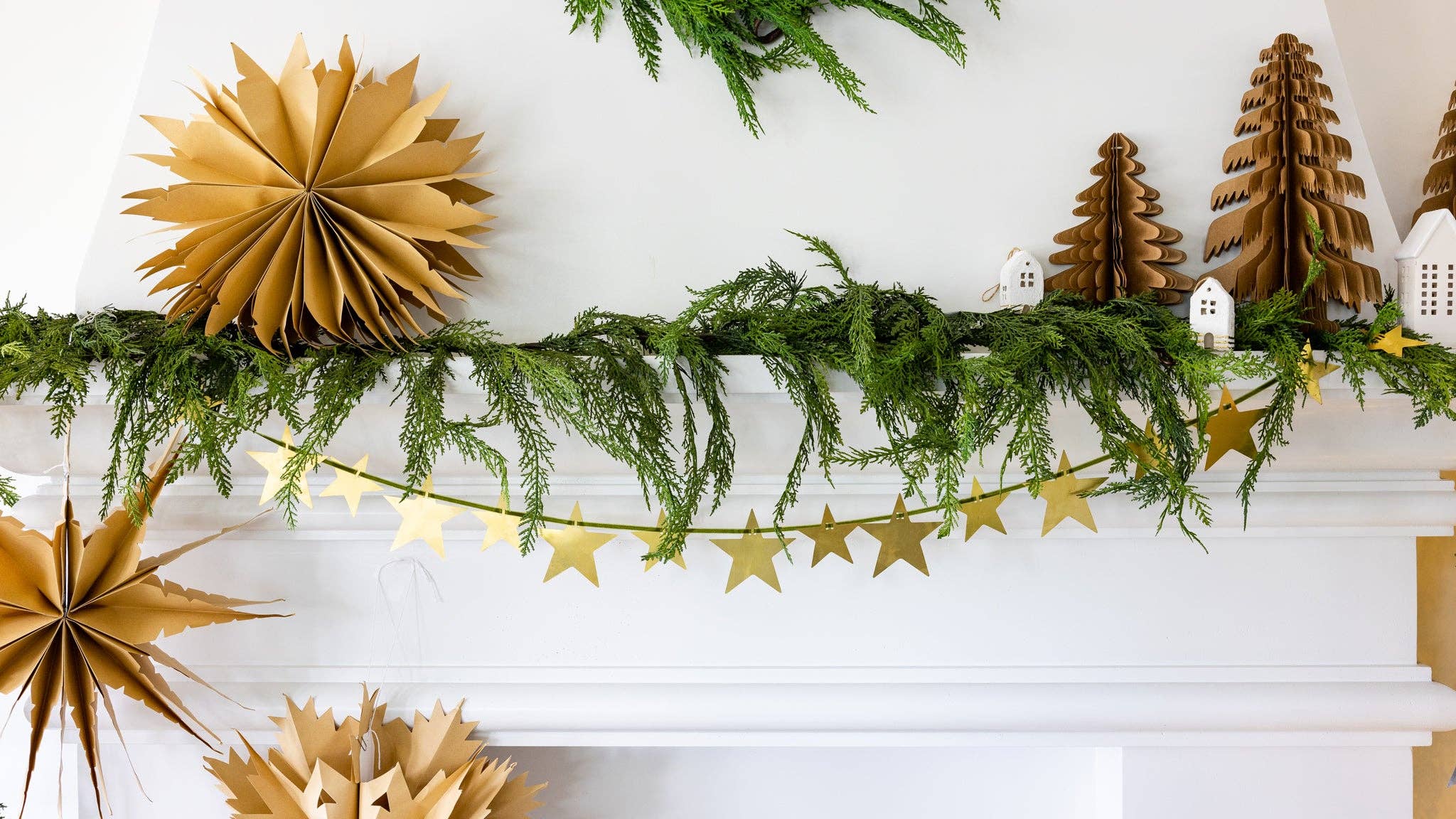 Christmas Large Kraft Paper Tree Decor