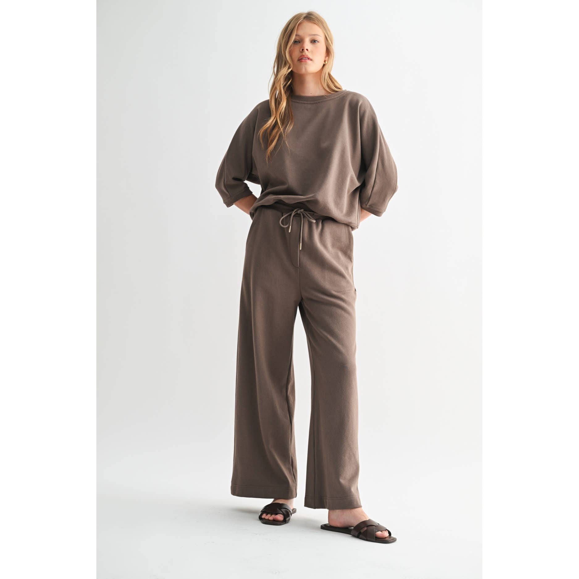 Straight Leg Pants || Truffle