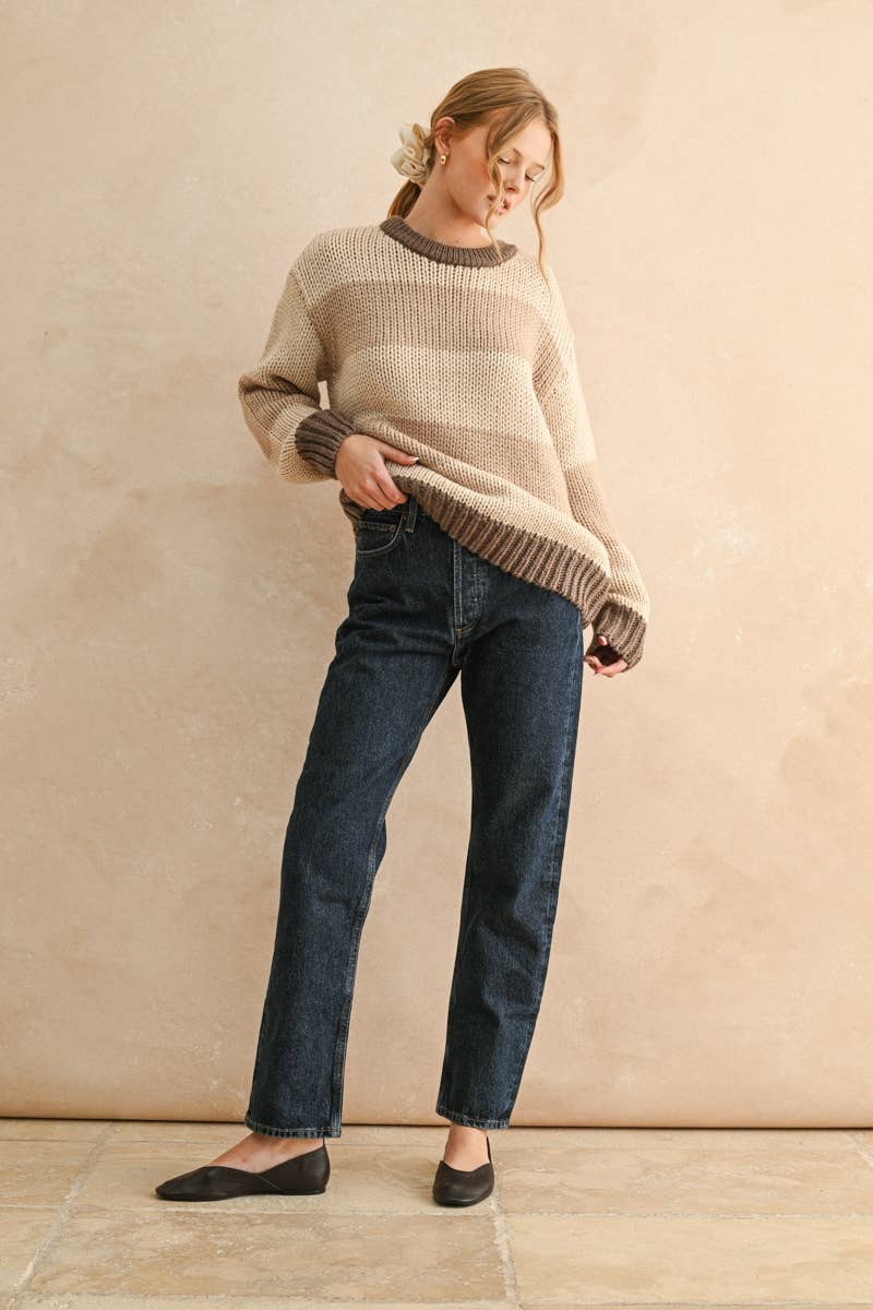 Haven Striped Knit Sweater