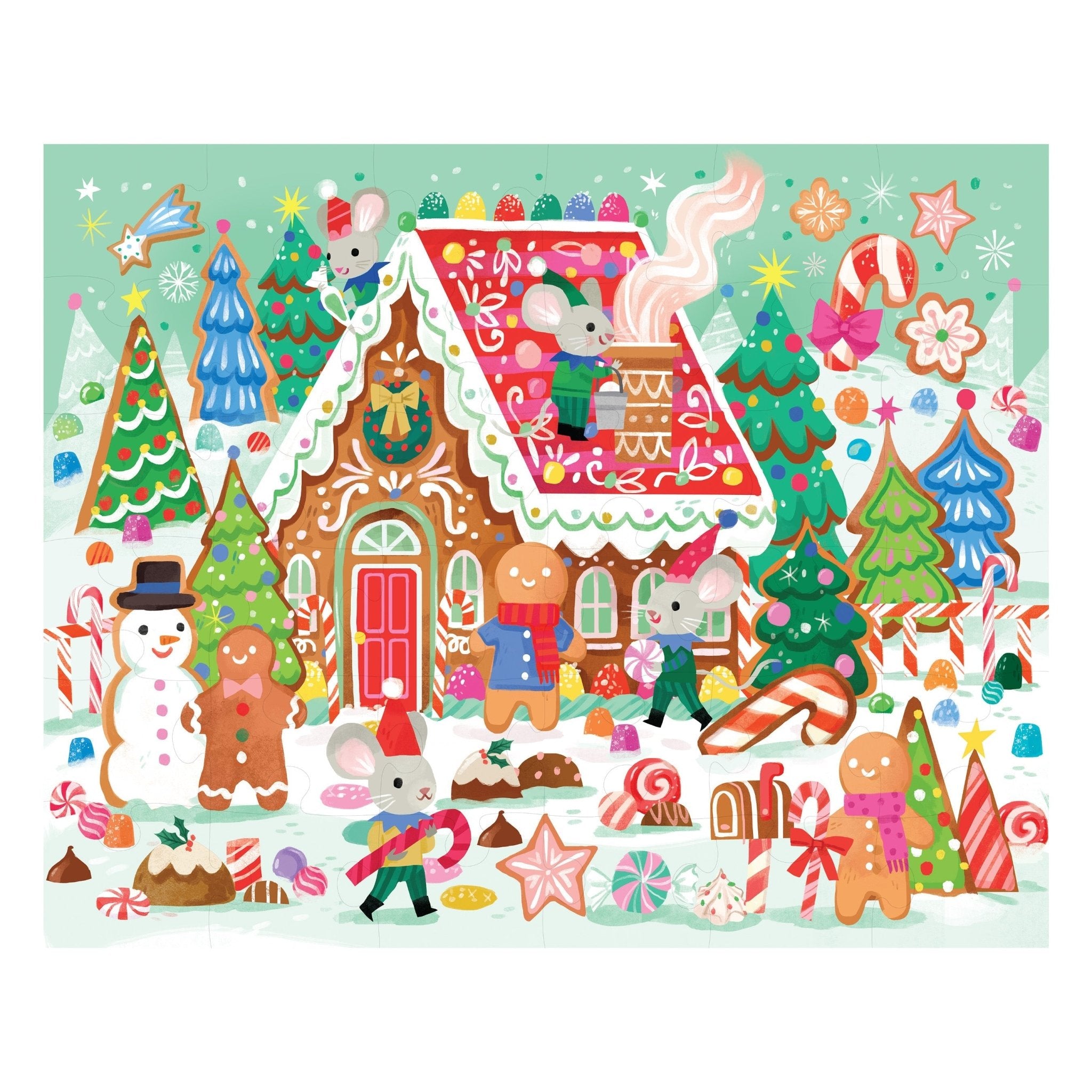 36 - Piece Puzzle - Gingerbread House