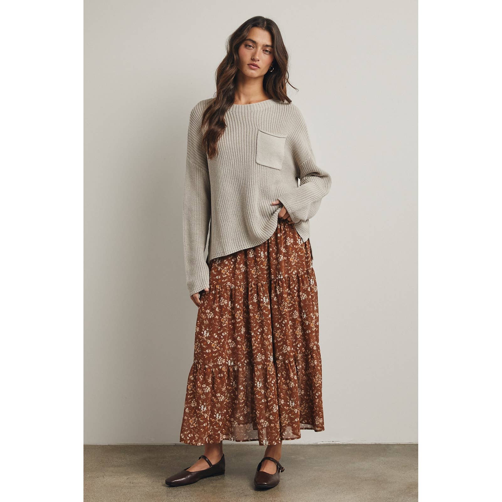 Lila Smocked Maxi Skirt