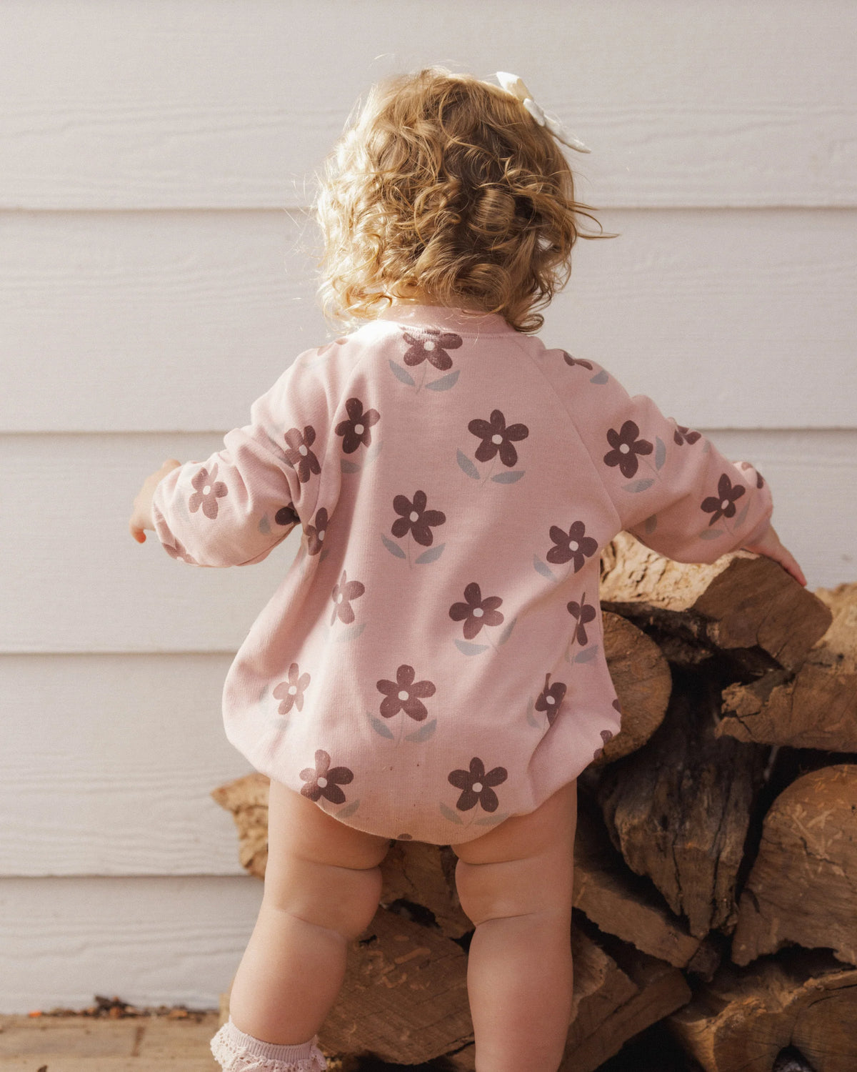 Crew Neck Romper || Daisy