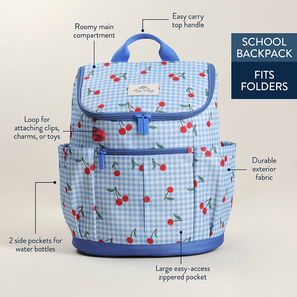 Itzy Explorer Big Kids Backpack || Cherry on Top
