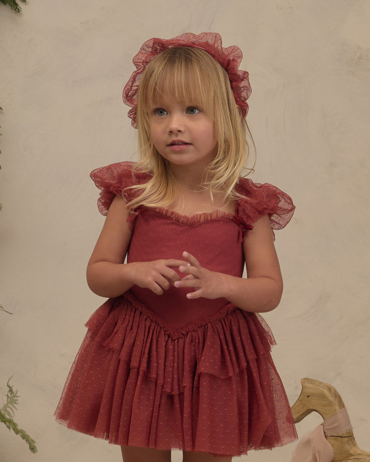 GATHERED HEADBAND || RUBY