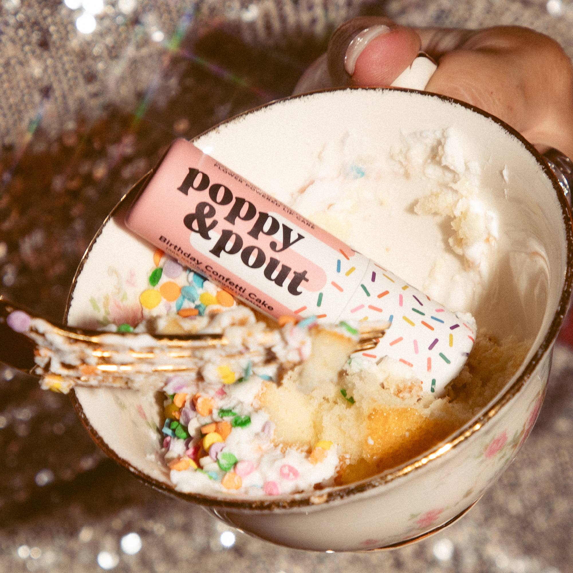 Lip Balm|| Birthday Confetti Cake - Pink
