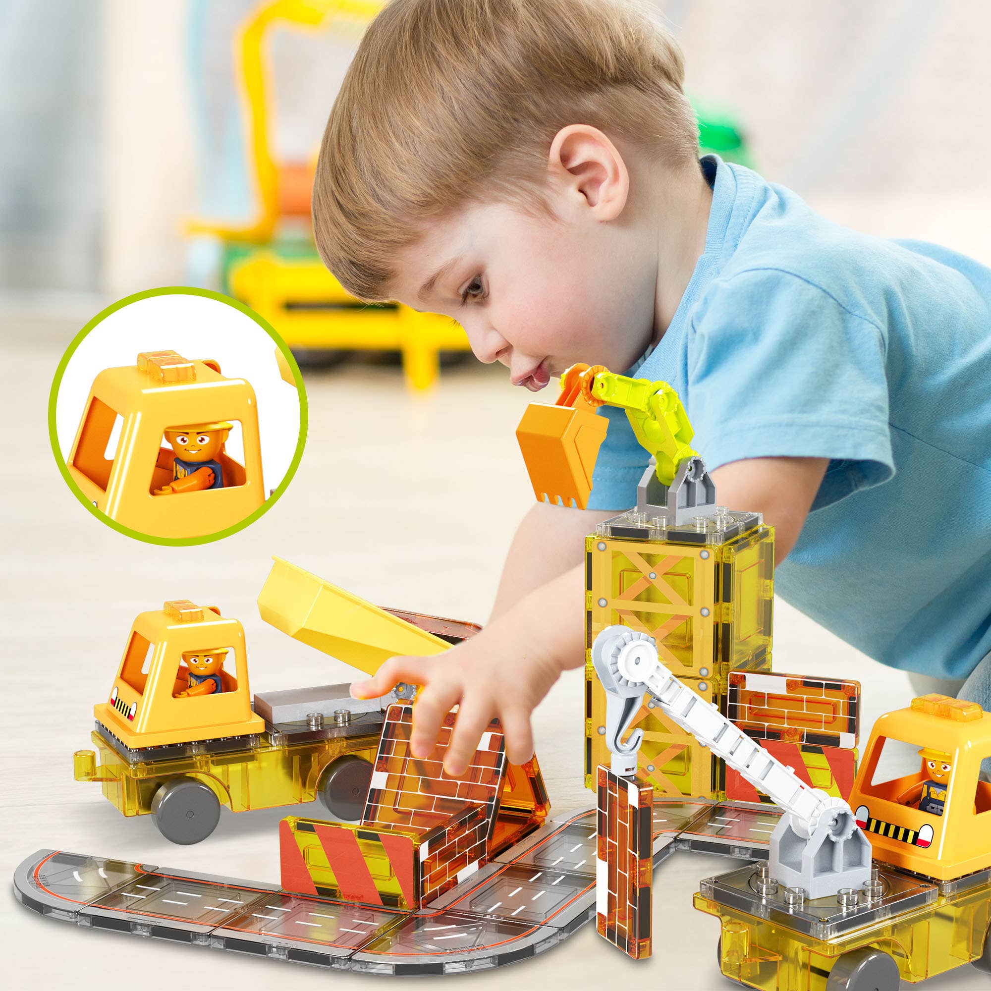 Magnet Tile Construction 5-in-1 Building