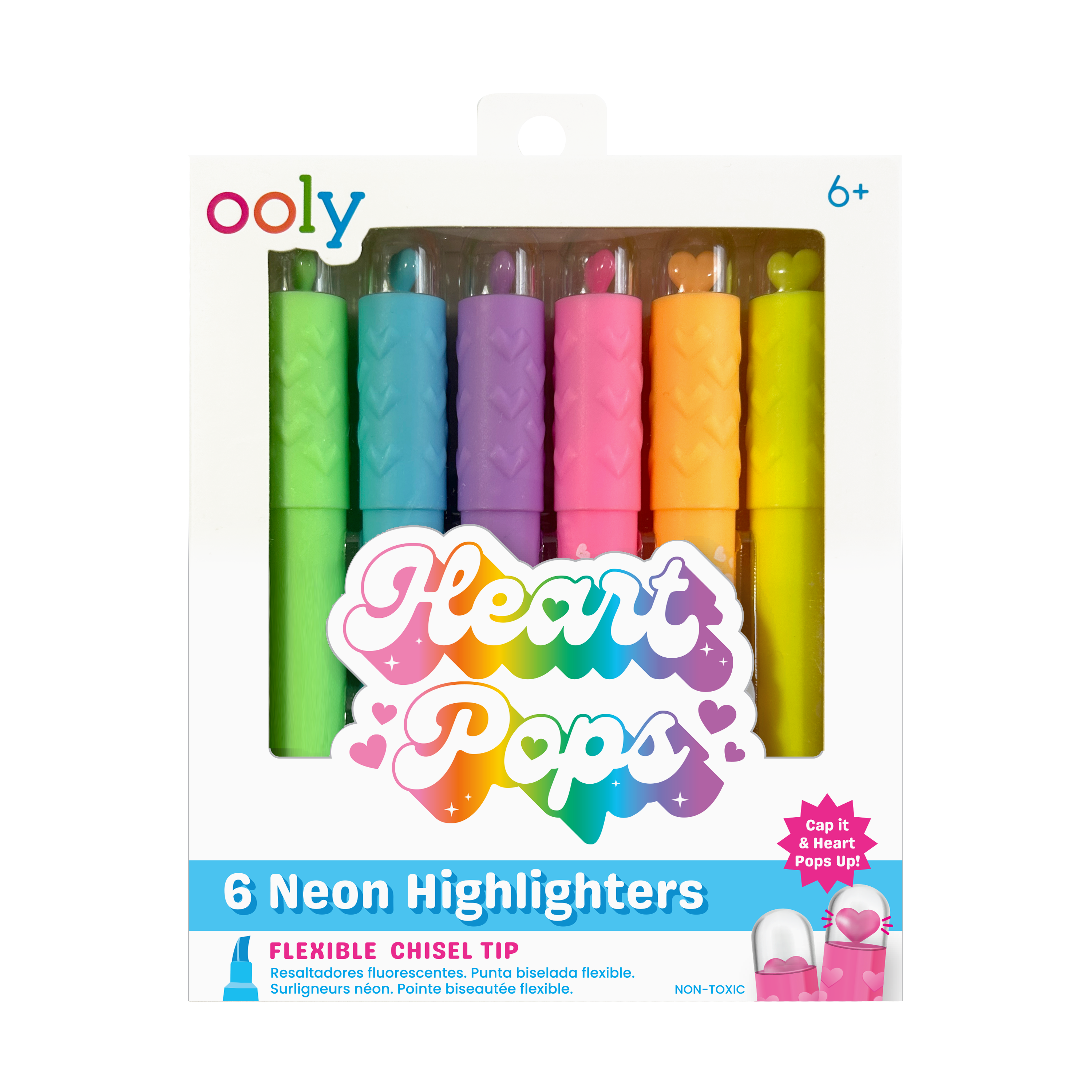Heart Pops || Neon Highlighters