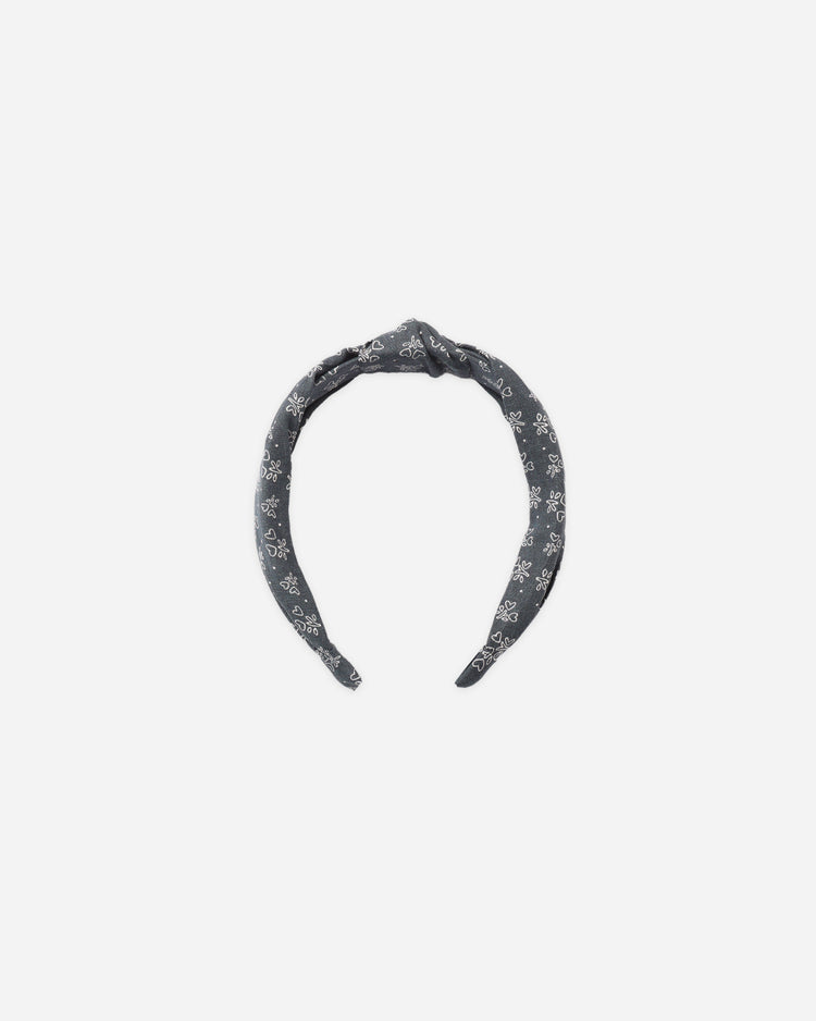 Knotted Headband || Heart Ditsy