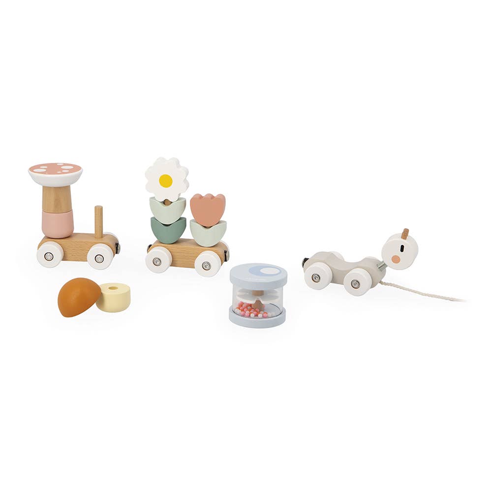 Pull-Along Stacker Train || Sweet Cocoon Snail
