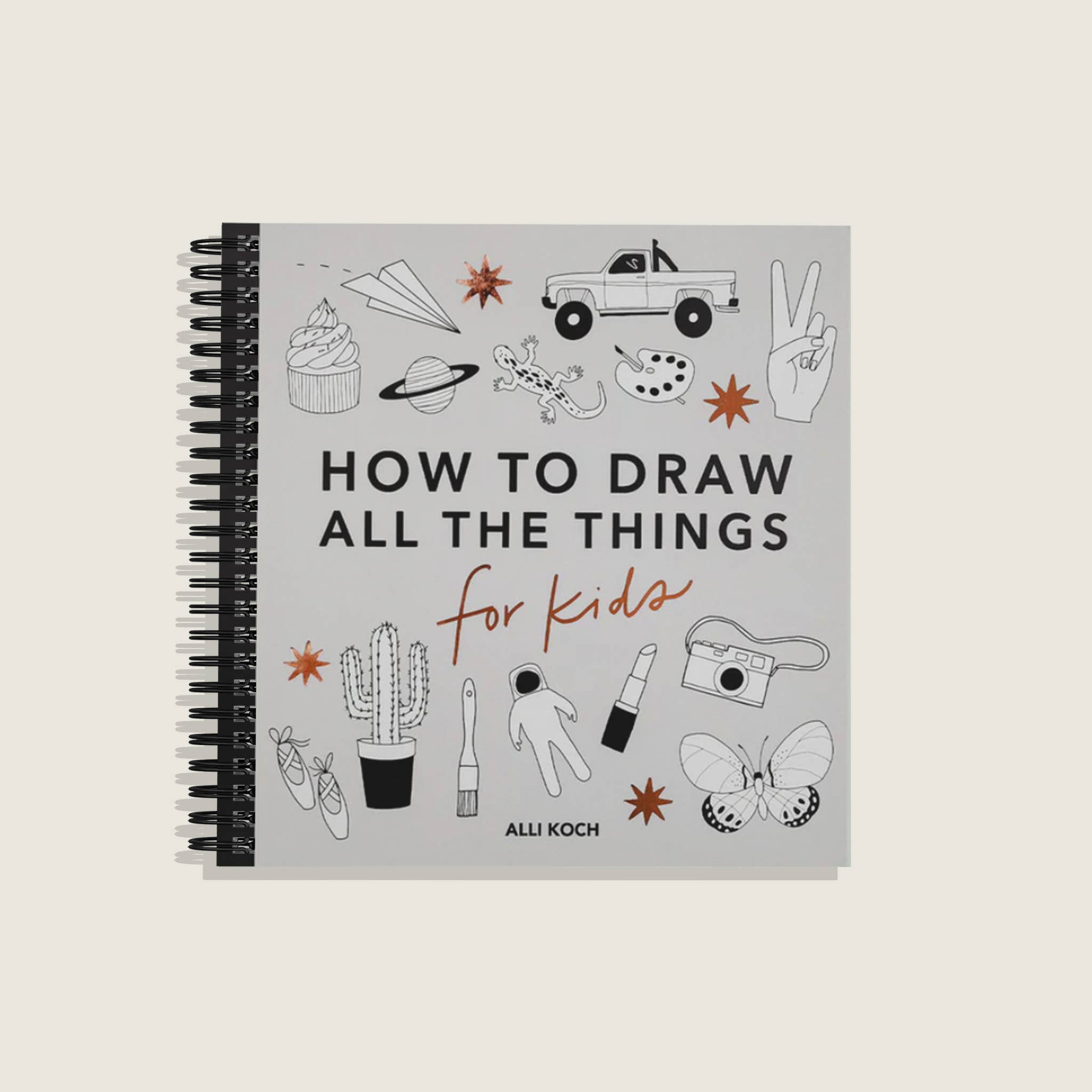 How to Draw Books for Kids (Spiral) || All Things