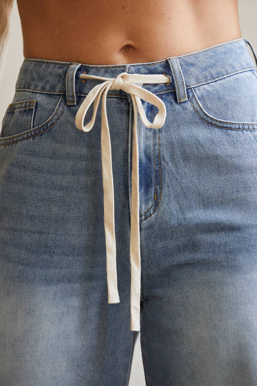 Front Tie Denim