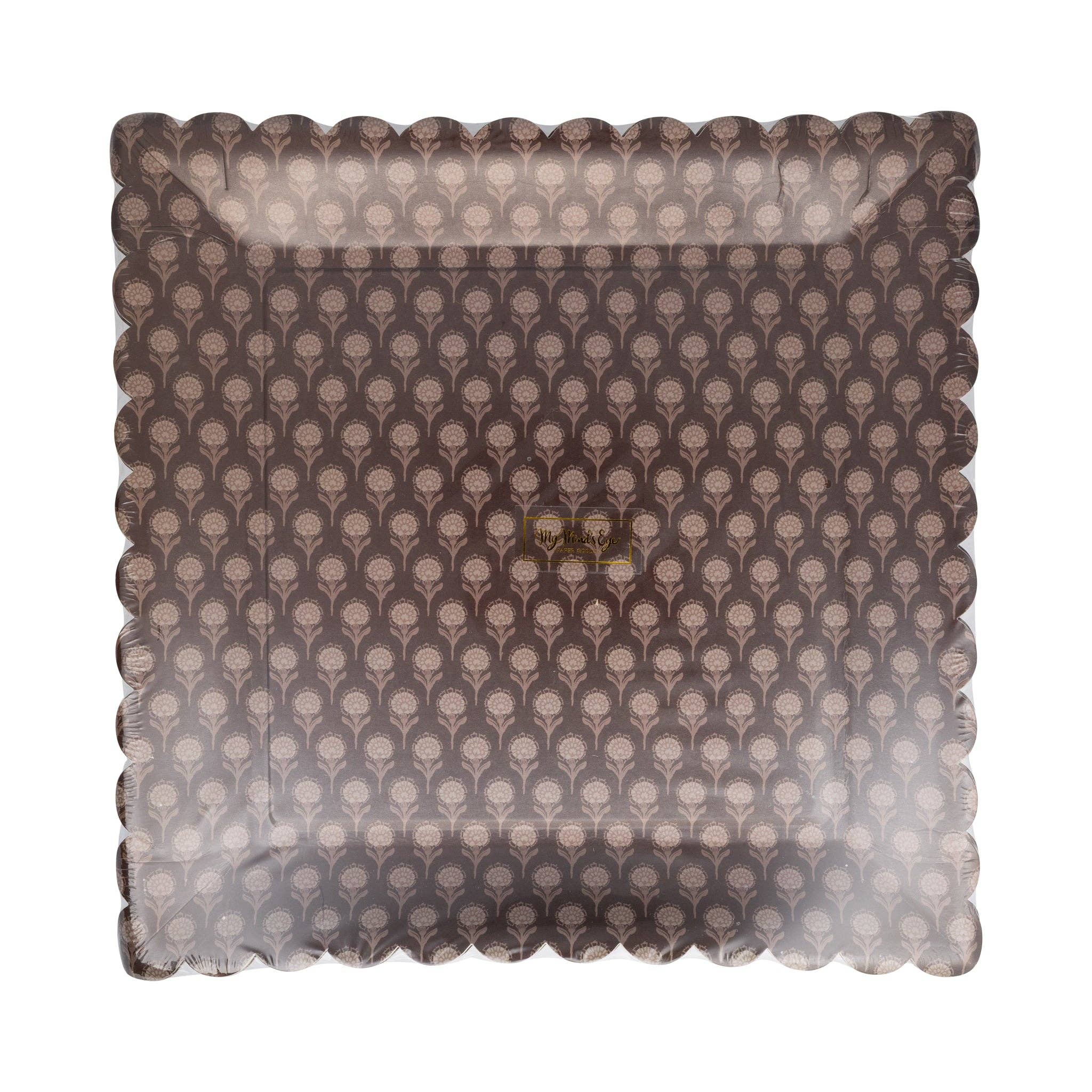 Give Thanks Dark Floral Plate