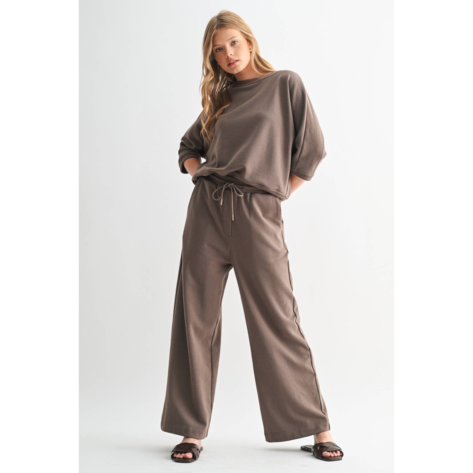 Straight Leg Pants || Truffle