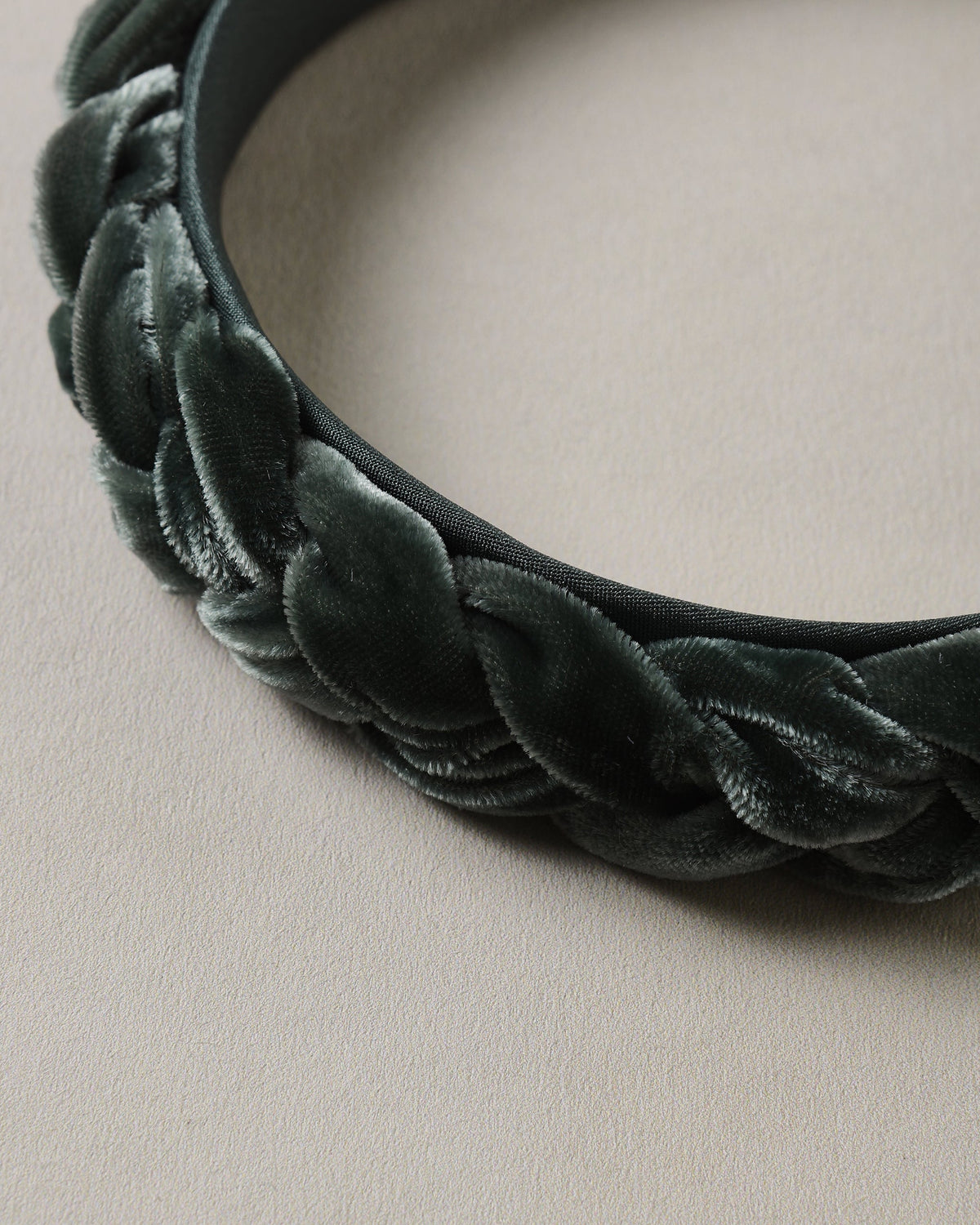 BRAIDED HEADBAND || GREEN