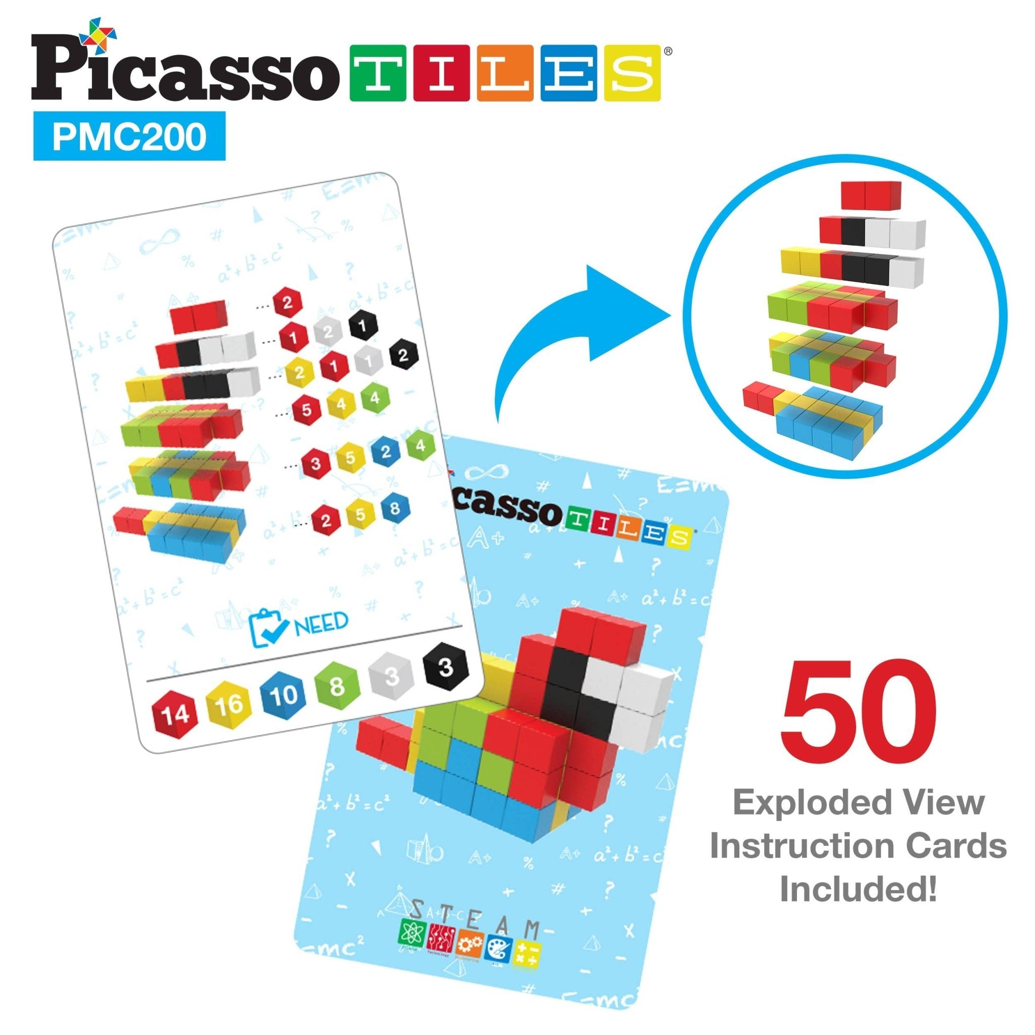 .5" 200 Piece Mini Magnetic .Pixel Cube