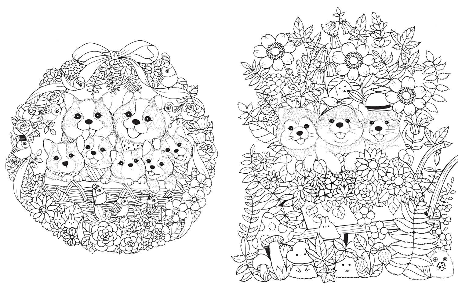 A Million Puppies Coloring Book