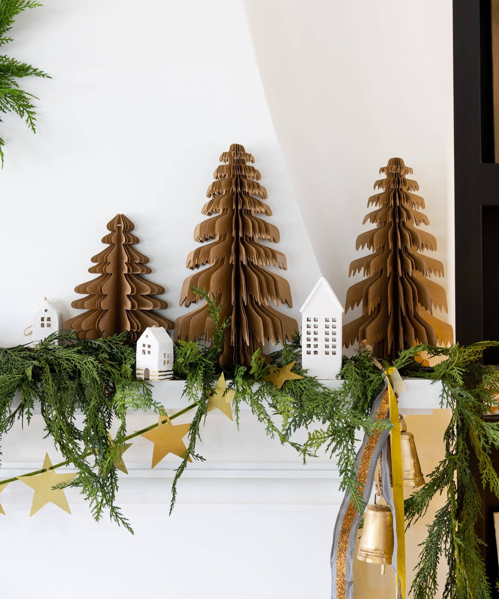 Christmas Medium Kraft Paper Tree Decor