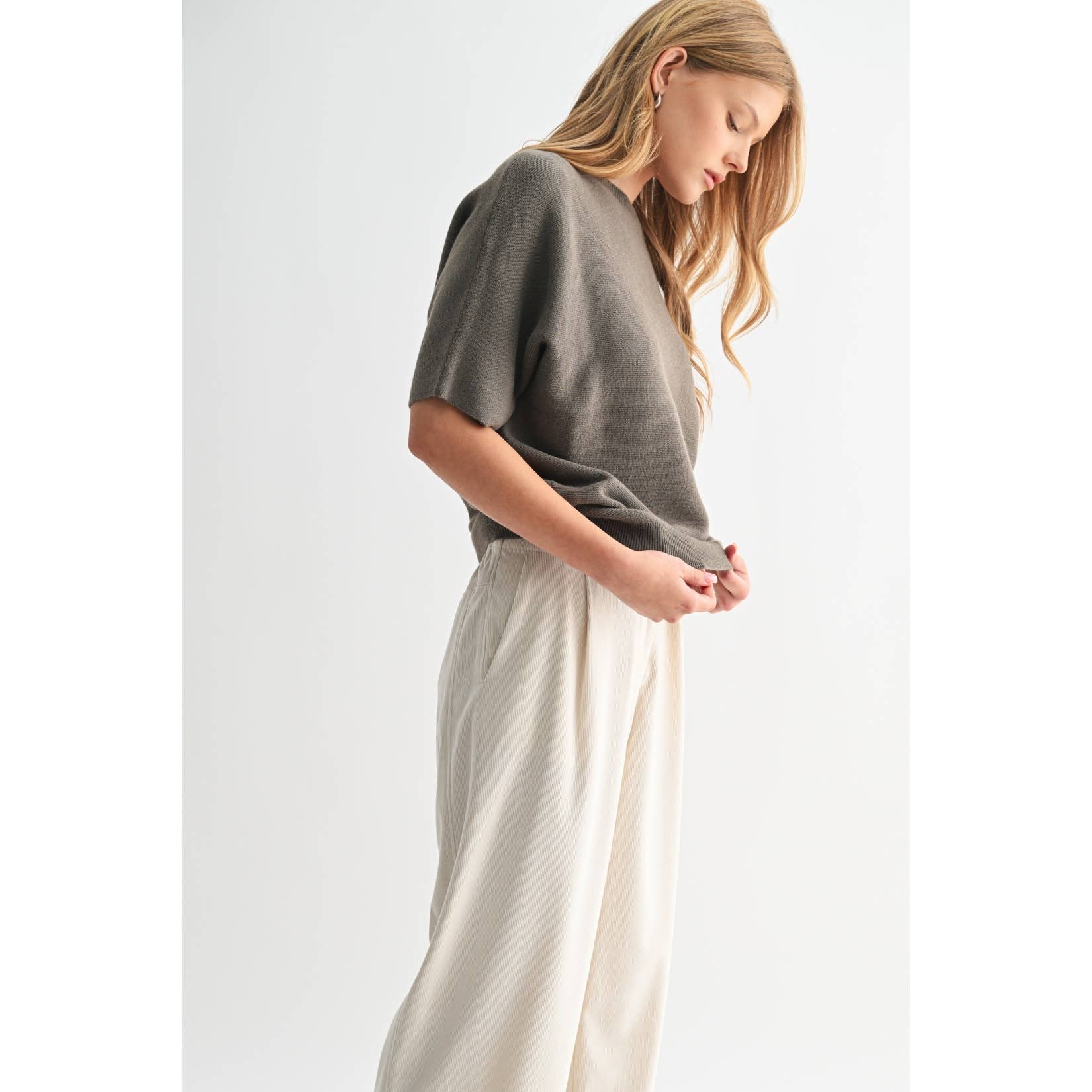 Dolman Sleeve Seater || Brown