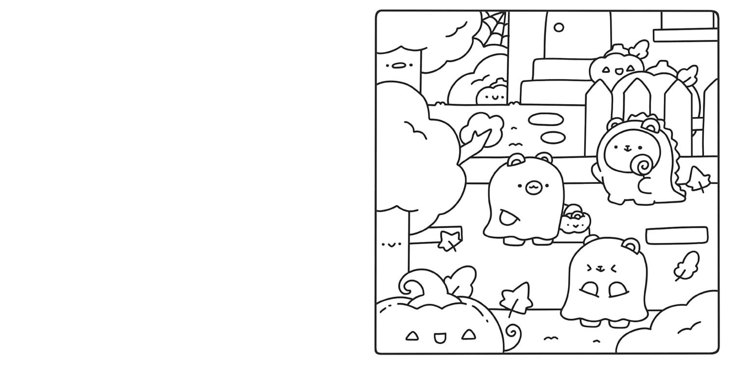 Cute & Cozy Coloring - Spooky