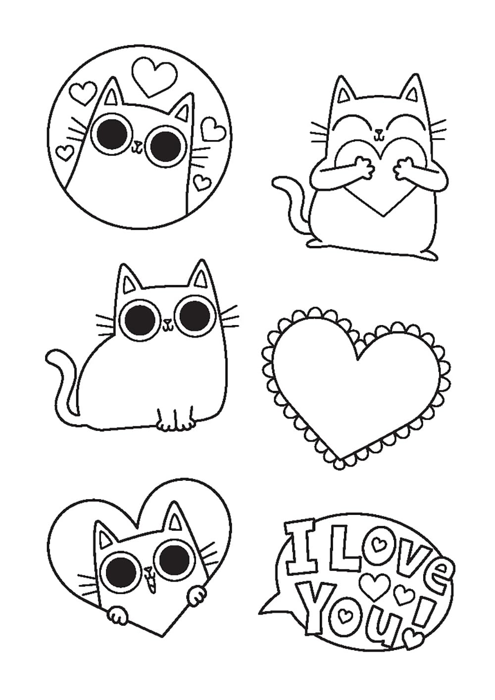 Super Simple Color Your Own Stickers: Peekaboo, I Love You!
