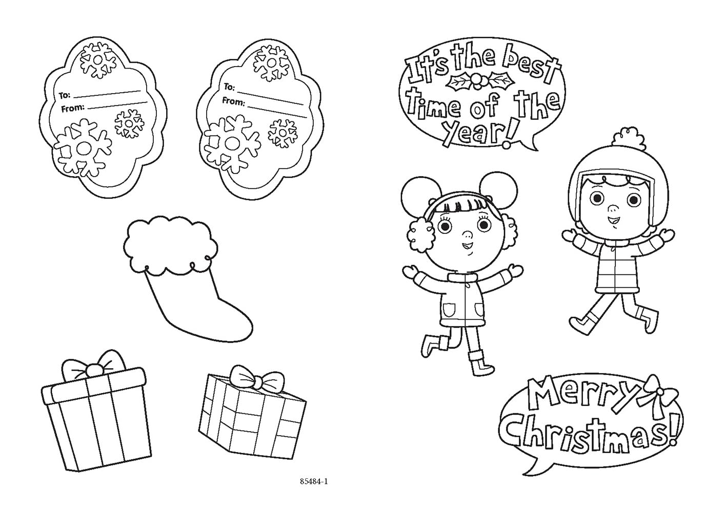 Super Simple Color Your Own Stickers: Christmas Is Almost Here!