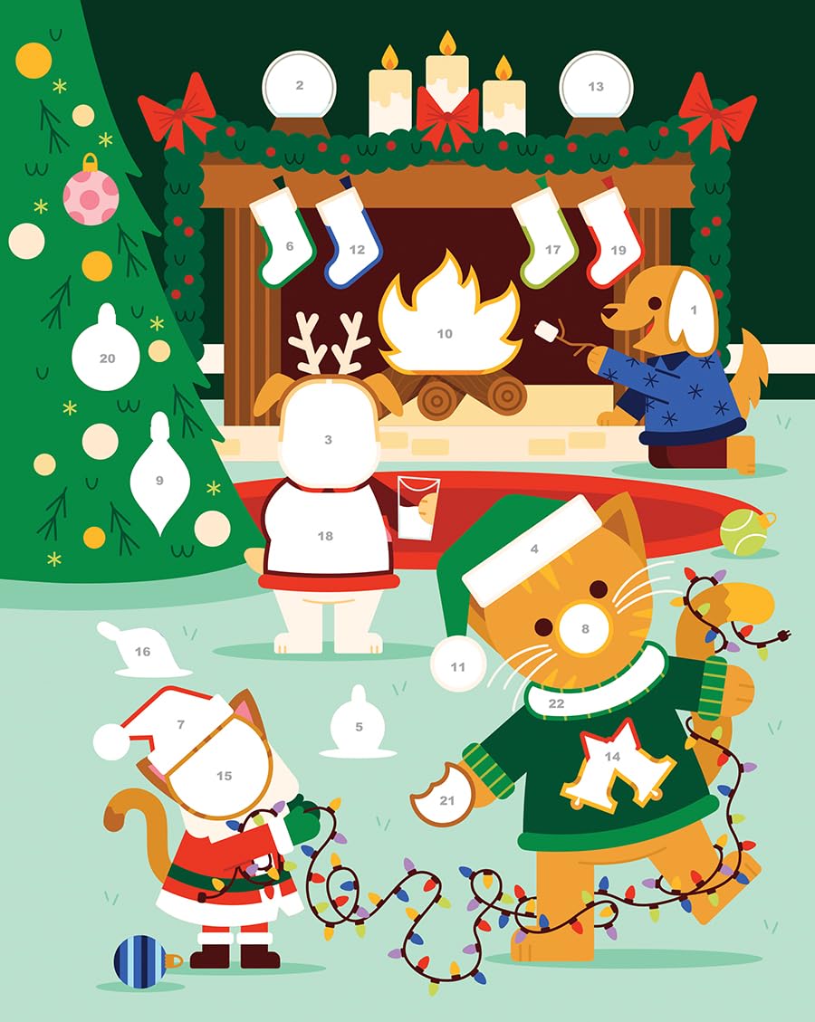 My Very First Sticker by Number Christmas