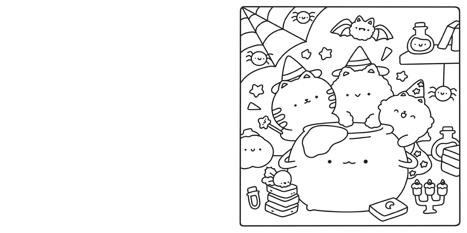 Cute & Cozy Coloring - Spooky