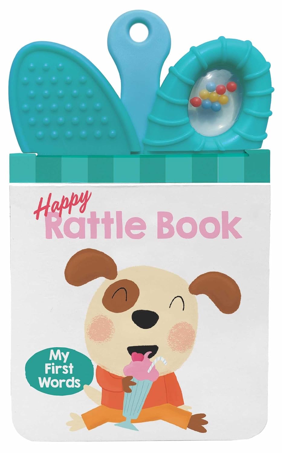 Happy Rattle Book - My First Words