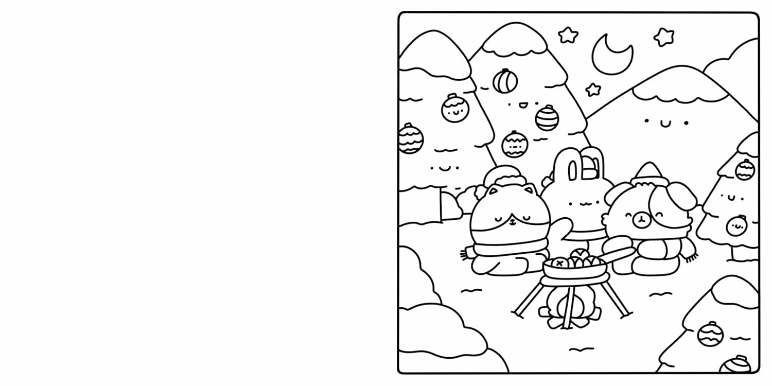 Cute & Cozy Coloring - Merry