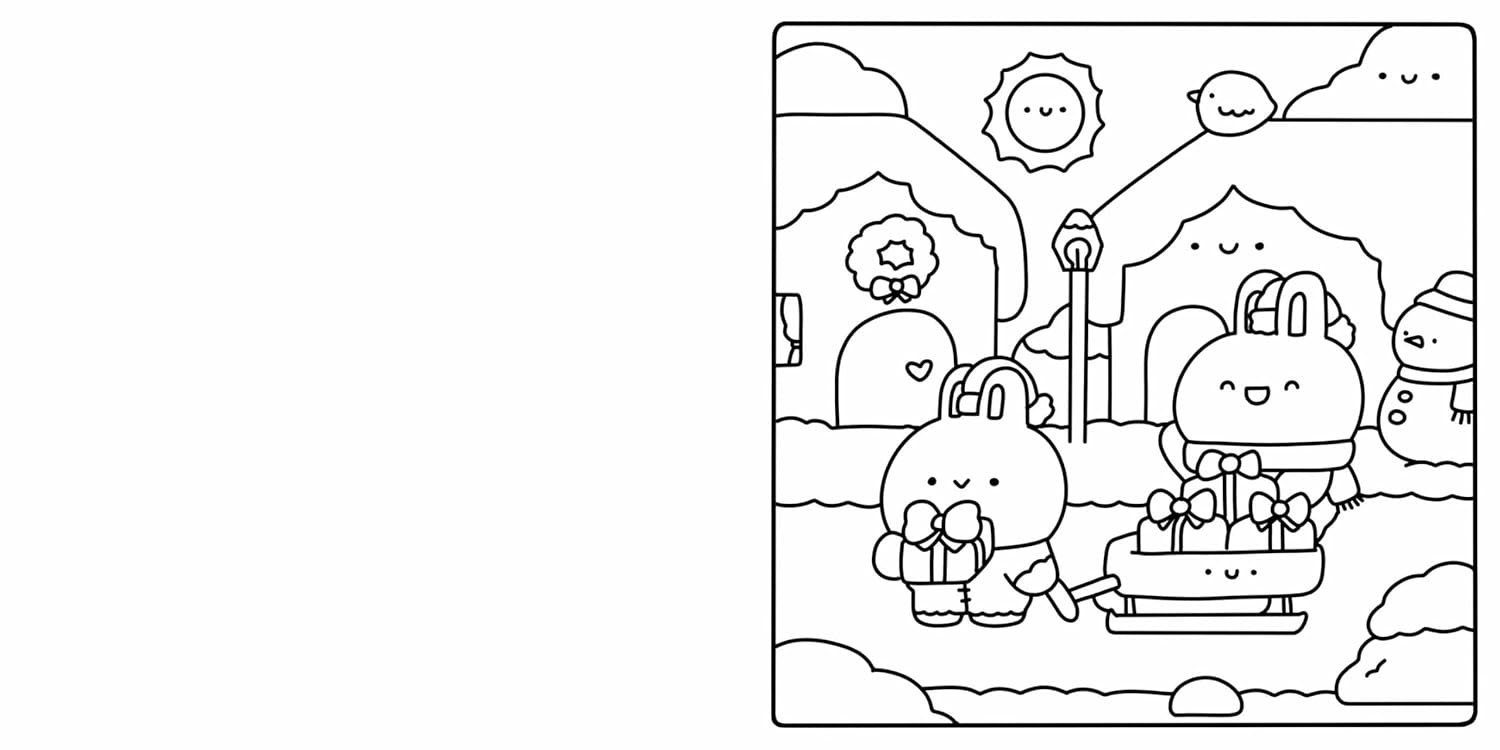 Cute & Cozy Coloring - Merry