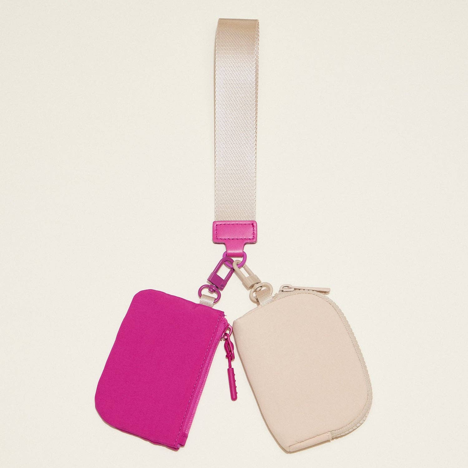 Dual Purse Wristlet || Hot Pink